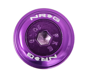 NRG Fender Washer Kit w/Color Matched M6 Bolt Rivets For Plastic (Purple) - Set of 10