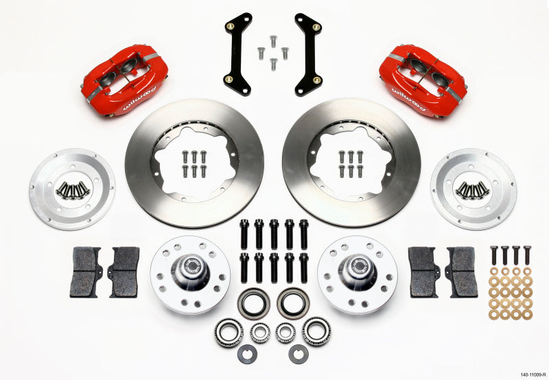 Wilwood Forged Dynalite Front Kit 11.00in Red 79-87 GM G Body