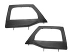 Rugged Ridge Upper Soft Door Kit Front Black Diamond 07-18 Jeep Wrangler JK