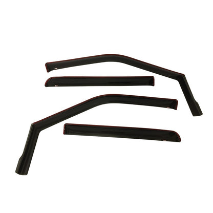 Westin 2015-2018 Ford F-150 SuperCrew In-Channel Wind Deflector 4pc - Smoke