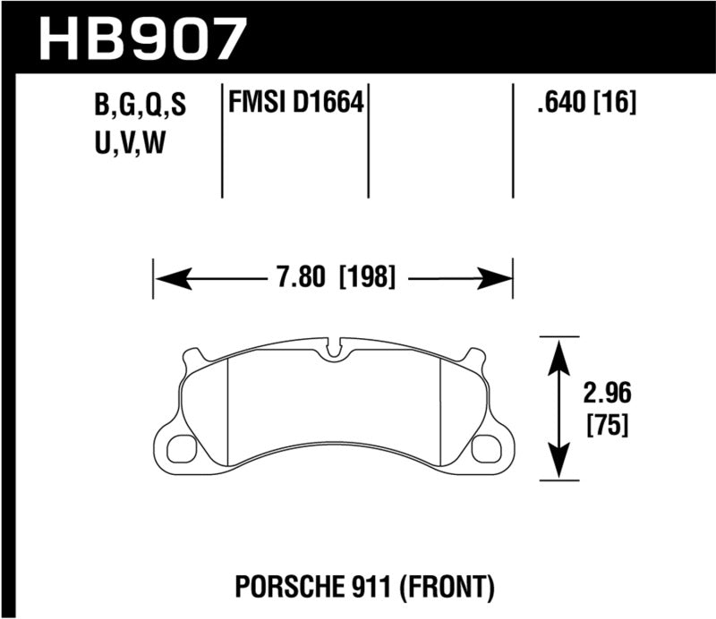 Hawk 12-16 Porsche 911 Carrera S DTC-60 Front Brake Pads