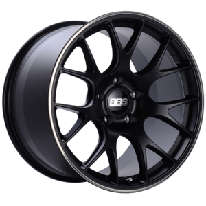 BBS CH-R 20x10 5x112 ET18 CB66.5 Satin Black Polished Rim Protector Wheel