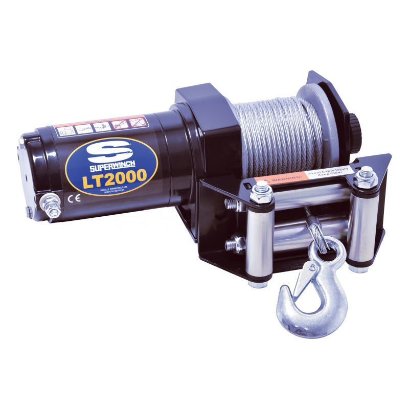 Superwinch 2000 LBS 12V DC 5/32in x 49ft Steel Rope LT2000 Winch