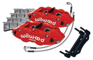 Wilwood 84-89 Porsche 911 Front Superlite Caliper Kit 3.5in MT - Red