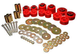 Energy Suspension Body Mount Set - Std. & Extra Cab - Red