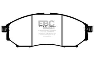 EBC 05-08 Infiniti G35 3.5 2WD Bluestuff Front Brake Pads