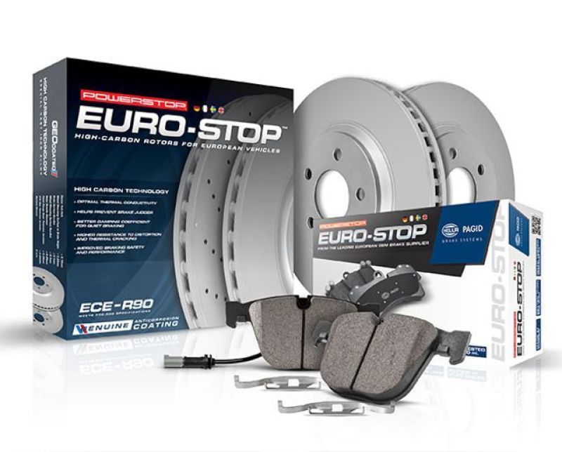 Power Stop 11-13 BMW 335i xDrive Front Euro-Stop Brake Kit