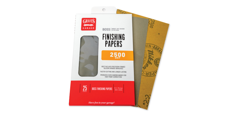 Griots Garage BOSS Finishing Papers - 2500g - 5 .5in x 9in (25 Sheets)