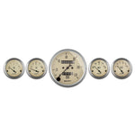 AutoMeter Gauge Kit 5 Pc. 3-1/8in. & 2-1/16in. Mech. Speedometer Antique Beige