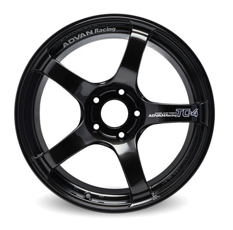 Advan TC4 15x8.0 +28 4-100 Black Gunmetallic Wheel (No Ring)