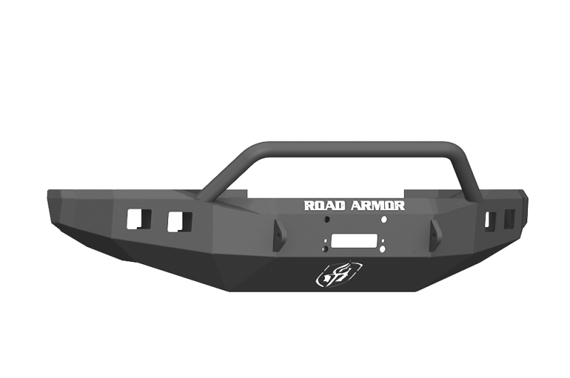 Road Armor 17-20 Ford F-250 Stealth Wide Fender Front Winch Bumper w/Pre-Runner Guard - Tex Blk