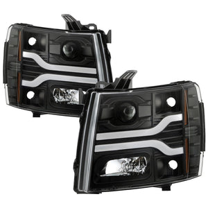 Spyder Chevy Silverado 1500 07-13/2500HD/3500HD 07-14 LED Black PRO-YD-CS07V3PL-BK