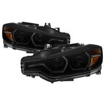 Spyder 12-14 BMW F30 3 Series 4DR Projector Headlights - LED DRL - Blk Smoke PRO-YD-BMWF3012-DRL-BSM