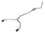 aFe 17-19 Audi A4 (B9) MACH Force-Xp 3in to 2.5in 304 SS Cat-Back Exhaust System-Dual Carbon Tips