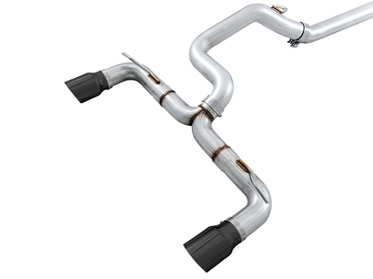 AWE Tuning Ford Focus RS Track Edition Cat-Back Exhaust - Diamond Black Tips