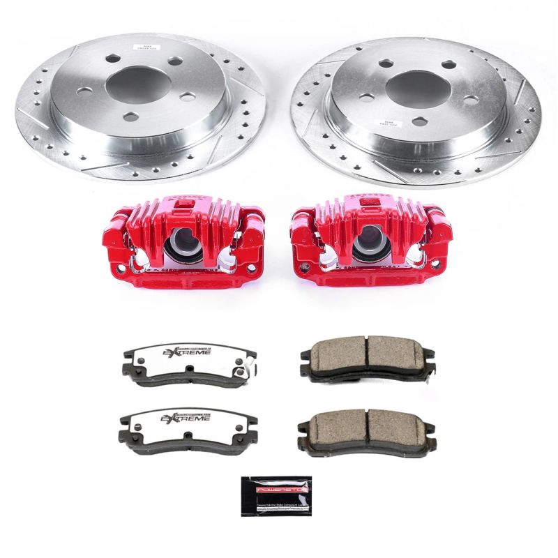 Power Stop 99-04 Oldsmobile Alero Rear Z26 Street Warrior Brake Kit w/Calipers