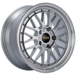 BBS LM 18x8 5x114.3 ET40 Diamond Silver Center Diamond Cut Lip Wheel - 82mm PFS/Clip Required