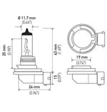 Hella Bulb H11B 12V 55W Pgjy192