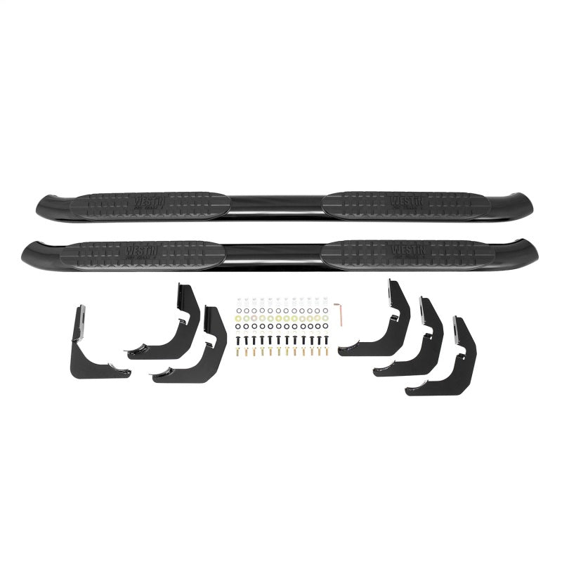 Westin 2015-2018 Ford F-150 SuperCab PRO TRAXX 4 Oval Nerf Step Bars - Black