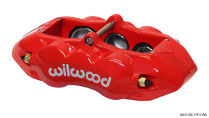 Wilwood Caliper-D8-6 R/H Front Red 1.88/1.38/1.25in Pistons 1.25in Disc