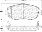 StopTech Street Touring 00-05 Lexus IS 250/300/350 Front Brake Pads