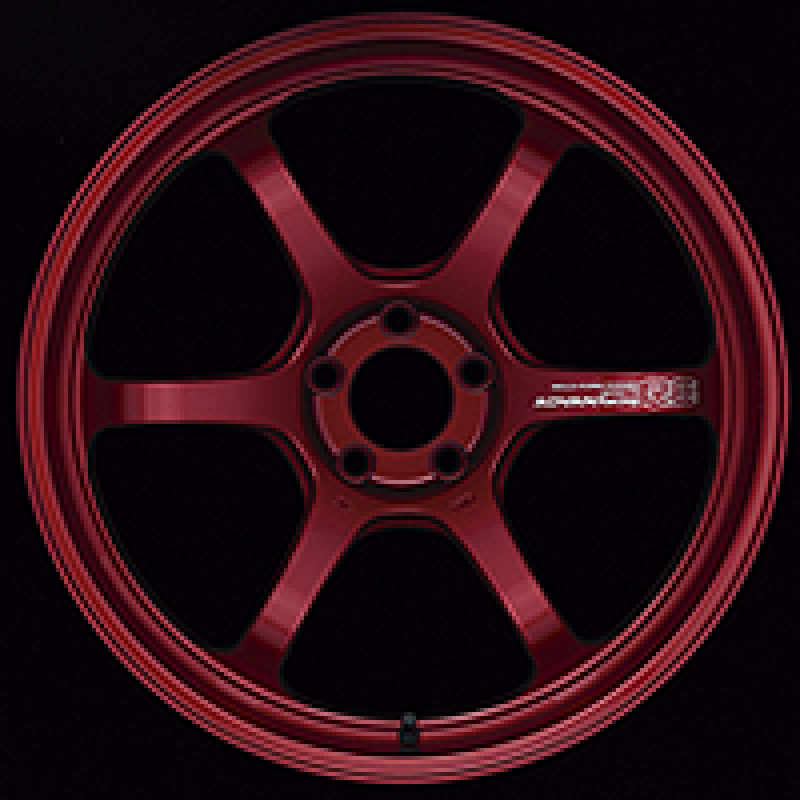 Advan R6 18x8.5 +45 5x100 Racing Candy Red Wheel