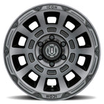 ICON Thrust 17x8.5 6x135 6mm Offset 5in BS Smoked Satin Black Tint Wheel