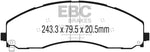 EBC 2017+ Ford F-450 Ultimax2 Front Brake Pads