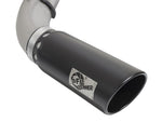 aFe LARGE BORE HD 5in DPF-Back SS Exhaust w/ Black Tip 2016 Nissan Titan 5.0L V8 (td) CC SB