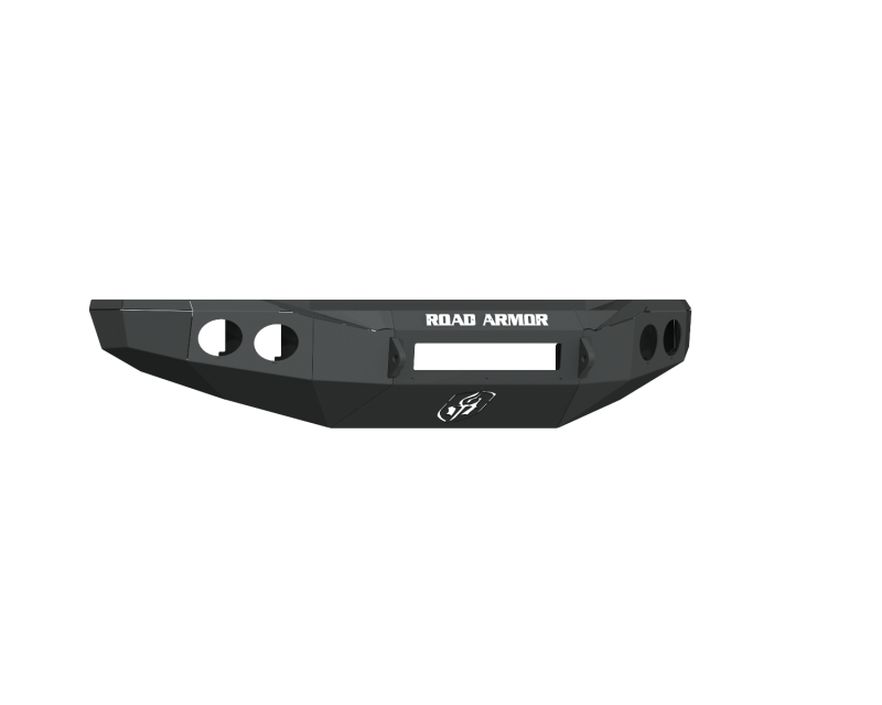 Road Armor 19-20 Chevy 4500HD/5500HD Stealth Front Non-Winch Bumper w/Round Light Ports - Tex Blk