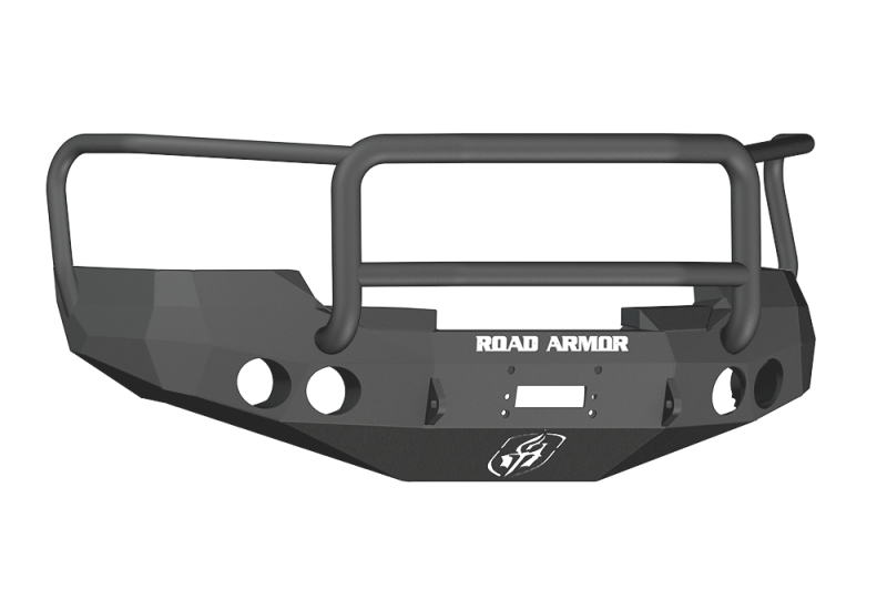 Road Armor 08-13 GMC 1500 Stealth Front Winch Bumper w/Lonestar Guard - Tex Blk