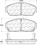 StopTech Street Touring 93-95 Honda Civic Coupe Front Brake Pads