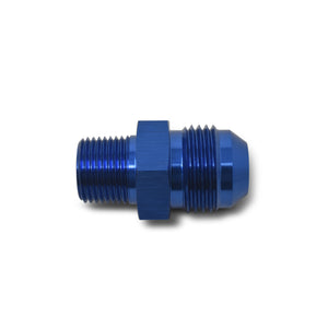 Russell Performance -12 AN to 3/4in NPT Straight Flare to Pipe (Blue)