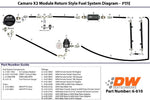 DeatschWerks 16-19 Cadillac CTS-V X2 Series Pump Module -8AN Feed w/ -6AN Return PTFE Plumbing Kit