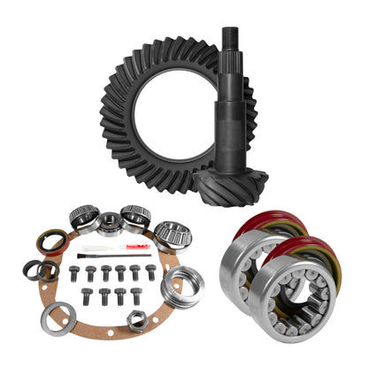 Yukon Gear 8.5in GM 4.56 Rear Ring & Pinion Install Kit Axle Bearings 1.625in Case Journal