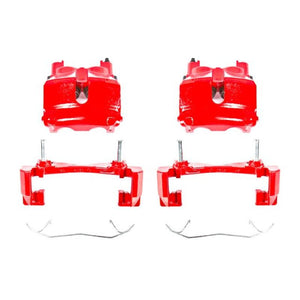 Power Stop 99-02 Jeep Grand Cherokee Front Red Calipers w/Brackets - Pair