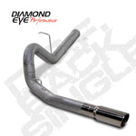 Diamond Eye KIT 4in DPF-BACK SGL SS: 11-12 CHEVY 6.6L 2500/350