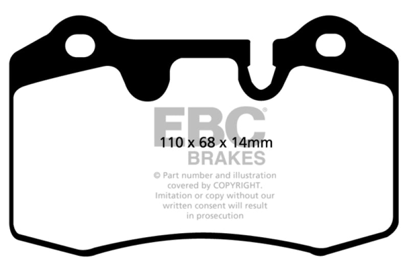 EBC 04-12 Aston Martin DB9 5.9 Bluestuff Rear Brake Pads