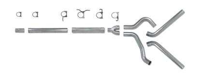 Diamond Eye KIT 4in Catback DUAL SS: 94-97 FORD 7.3L F250/F350 PWRSTROKE