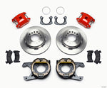 Wilwood D154 P/S Park Brake Kit Red New Big Ford 2.50in Offset