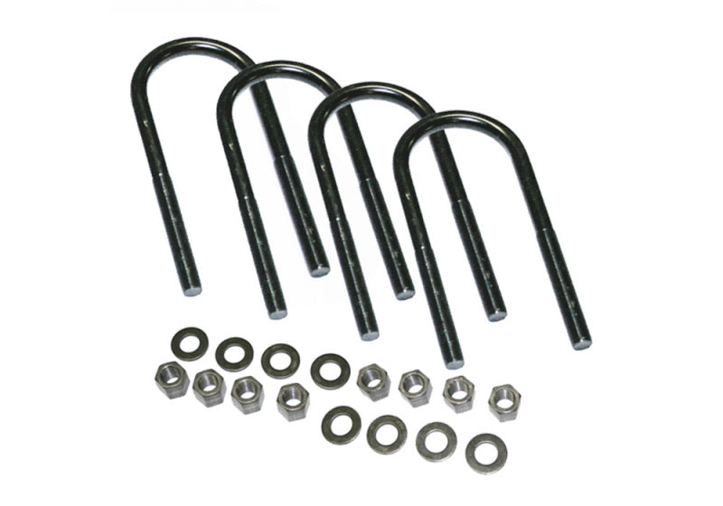 Superlift U-Bolt 4 Pack 9/16x3-5/8x15.5 Round w/ Hardware