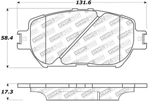 StopTech Street Touring 06 Lexus GS / 09-10 IS Front Brake Pads