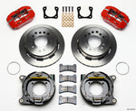 Wilwood Dynapro Low-Profile 11.00in P-Brake Kit - Red Chevy 12 Bolt Spcl 2.81in Offset