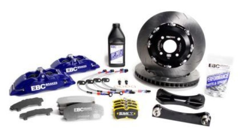 EBC Racing 13-19 Volkswagen Golf GTI Blue Apollo-4 Calipers 355mm Rotors Front Big Brake Kit