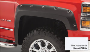 Bushwacker 16-18 Chevy Silverado 1500 Fleetside Pocket Style Flares 4pc - Summit White