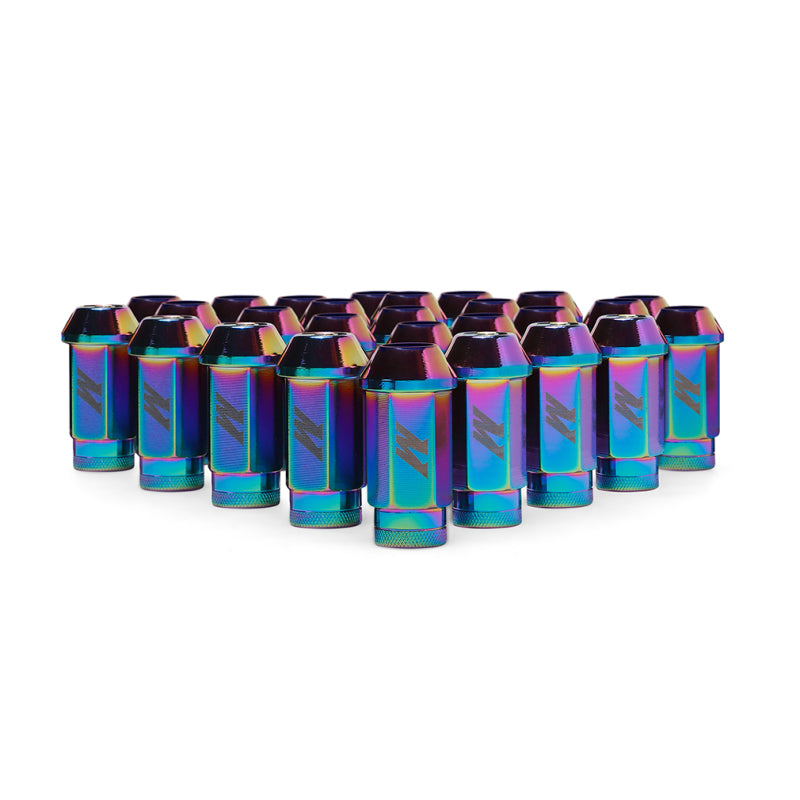 Mishimoto Aluminum Locking Lug Nuts M12x1.5 27pc Set Neo Chrome