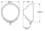 Hella Rallye 4000 Series Chrome Euro Beam 12V Halogen Lamp with Position Lamp