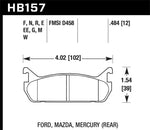 Hawk 91-96 Ford Escort 1.8L GT Rear ER-1 Brake Pads