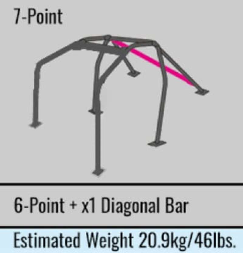 Cusco Chromoly Roll Cage 7-Point 2-Passenger Through Dash Mitsubishi Evo 10 CZ4A (S/O / No Cancel)