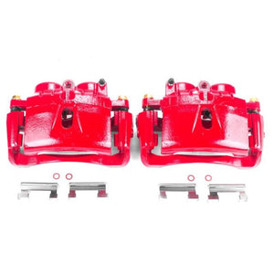 Power Stop 03-19 Chevrolet Express 3500 Front Red Calipers w/Brackets - Pair